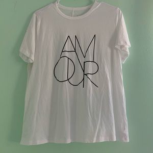 white amour t shirt
